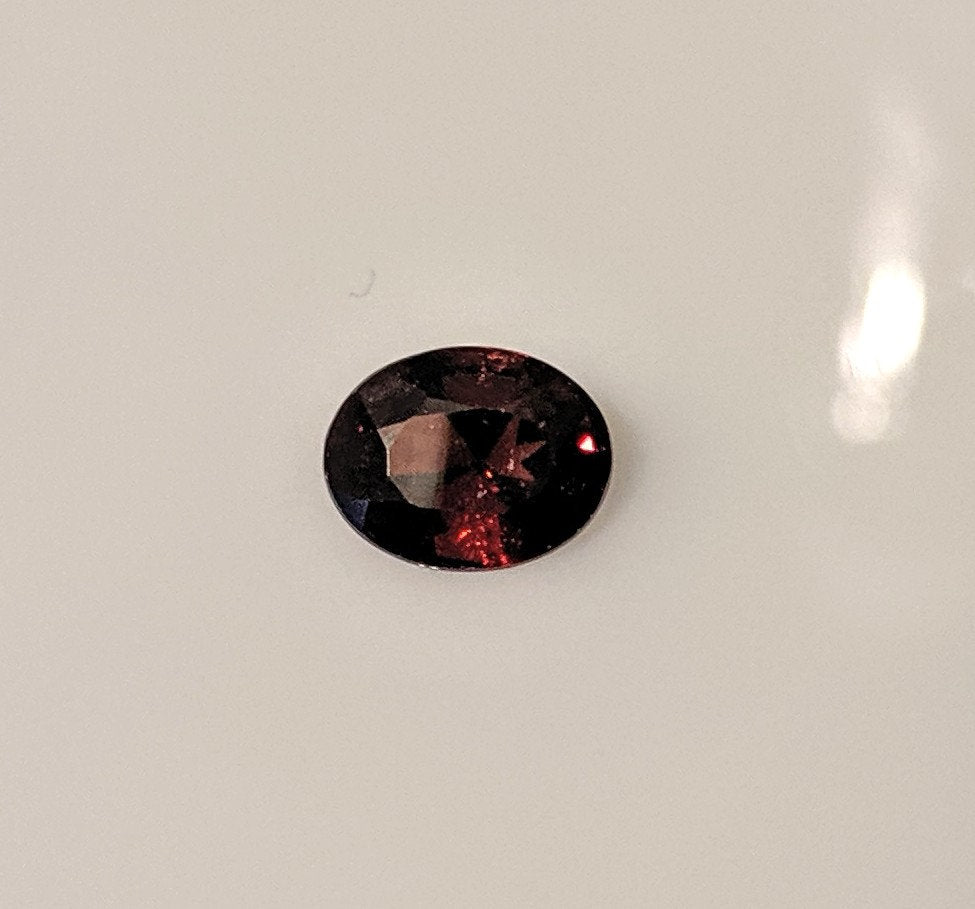 2ct Natural Genuine African Garnet Loose Stone - 9x7mm Oval Cut VVS Eye Clean January Birthstone for Jewelry Making & Engagement Rings