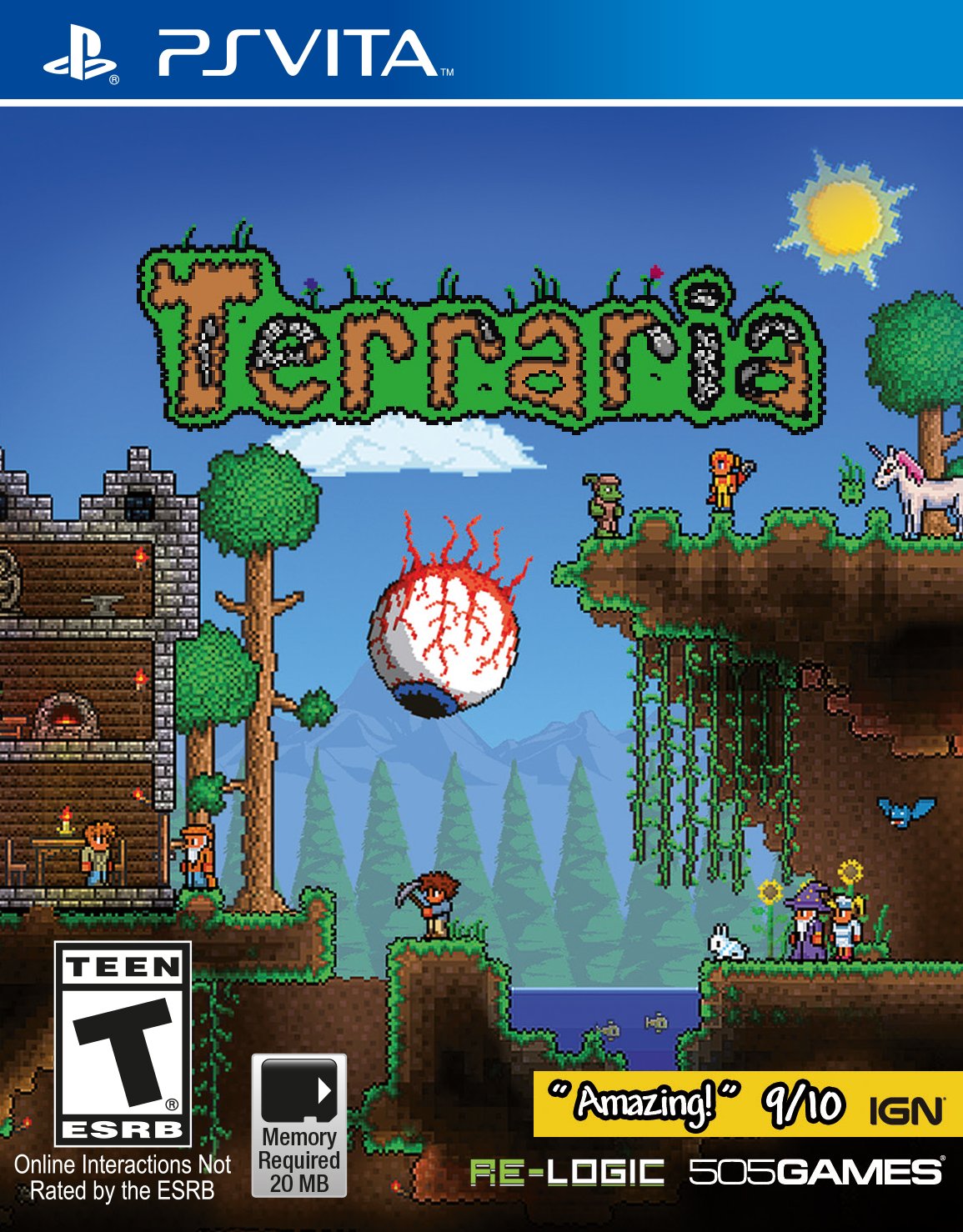 Terraria for PlayStation Vita - Open-World Adventure & Sandbox Game | Explore, Build, Fight & Survive | Perfect for Travel & On-the-Go Gaming