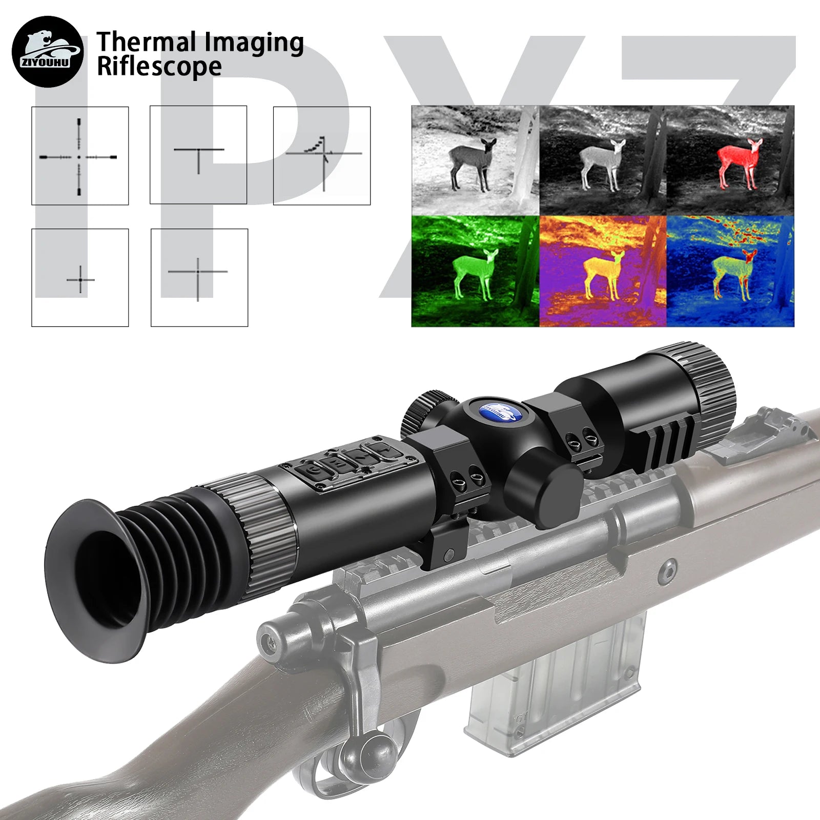 XT30 384x288 Thermal Imaging Riflescope - BDC Reticle for Hunting & Shooting | Hotspot Tracking with 6 Pseudo Colors | Perfect for Night Hunting, Wildlife Observation & Security Surveillance