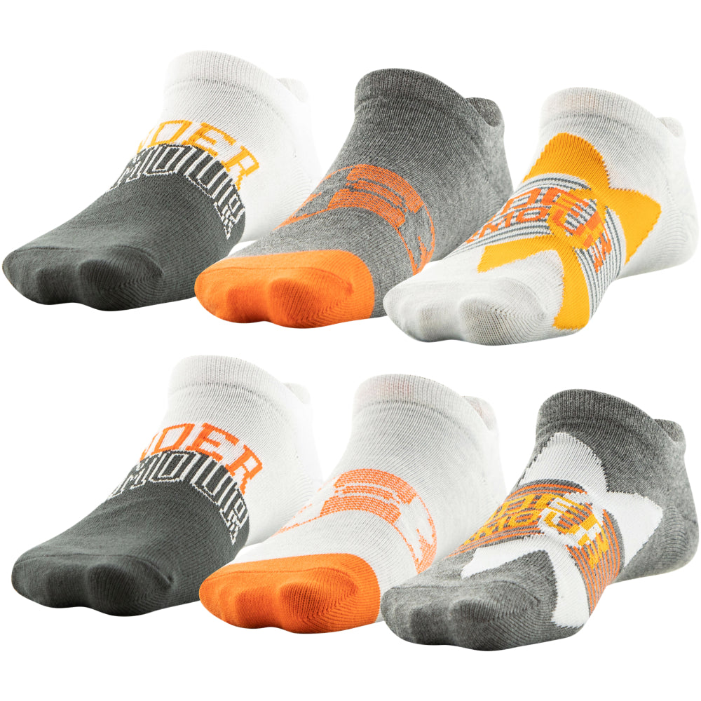Under Armour Youth Essential Lite Low Cut Socks 6-Pack for Boys - Breathable & Comfortable Athletic Socks for Sports, School & Everyday Wear
