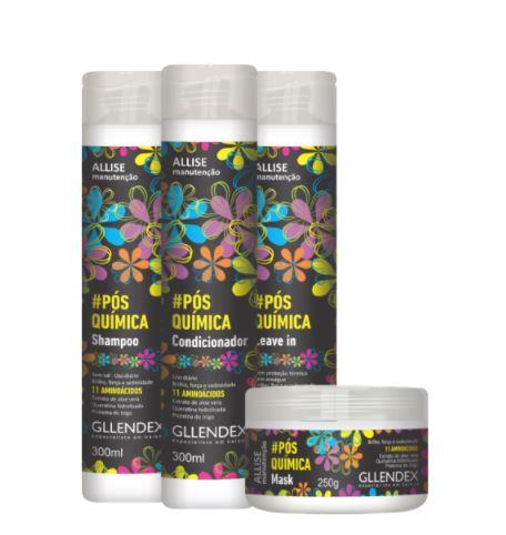 Allise Post Chemistry Maintenance Home Care Kit - 11 Amino Acids & 4 Professional Products for Hair Repair | Gllendex | Perfect for Damaged Hair Treatment & Salon-Quality Home Care