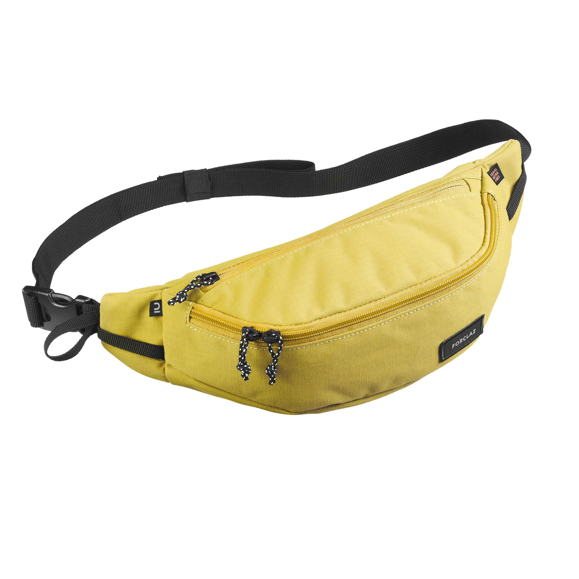 Forclaz Travel 2 L Belt Bag - Lightweight Waist Pack for Hiking, Running & Travel - Hands-Free Storage for Essentials - Perfect for Outdoor Adventures & Daily Commutes