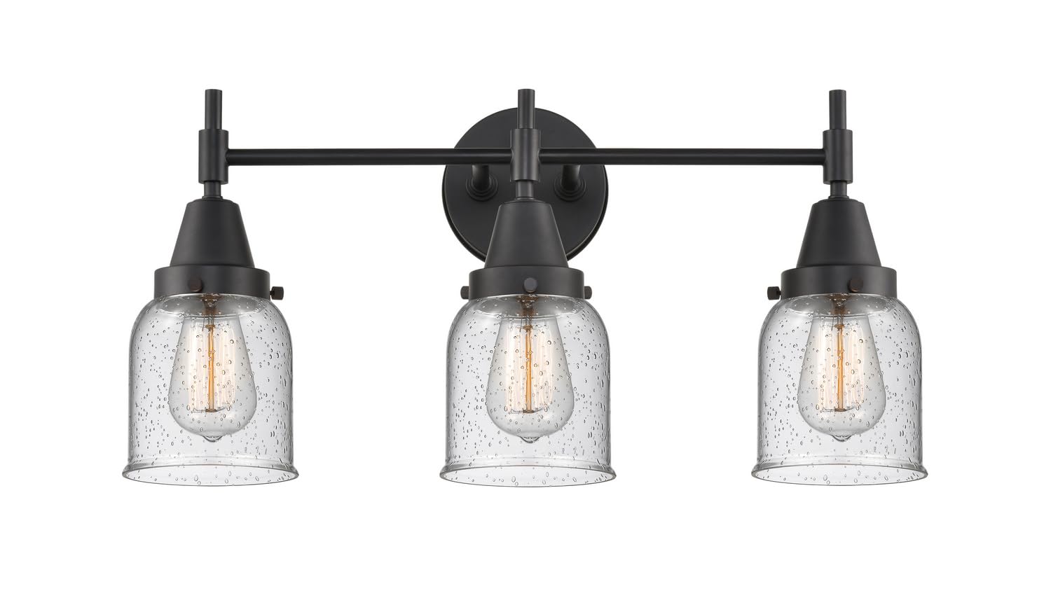 Innovations 447-3W-BK-G54-LED Black Transitional LED Bathroom Vanity Light - Modern Fixture for Bathroom, Powder Room & Dressing Area Lighting