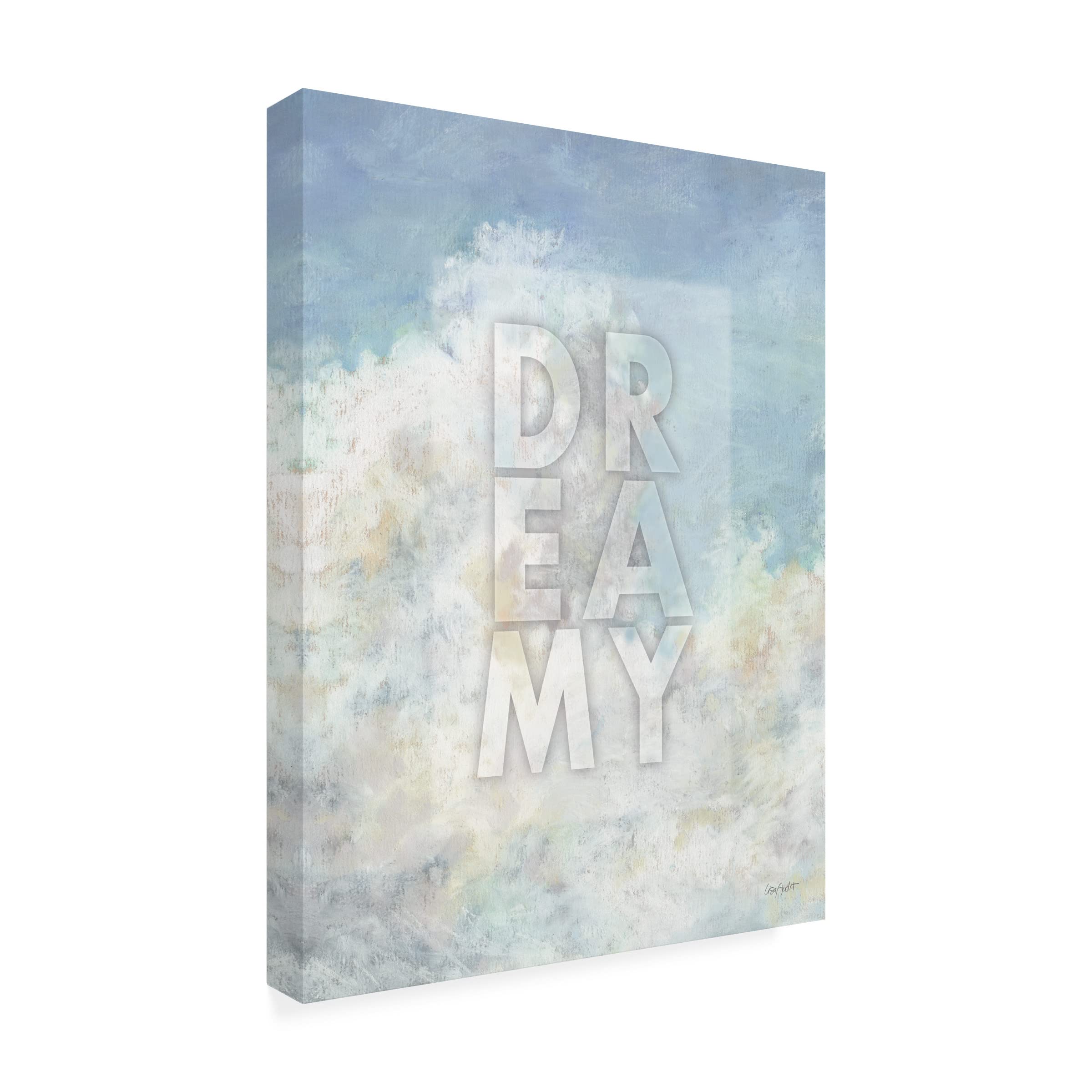 Lisa Audit 'Heavenly Blue 07' Canvas Wall Art Print - Modern Abstract Blue Painting for Living Room, Bedroom & Office Decor