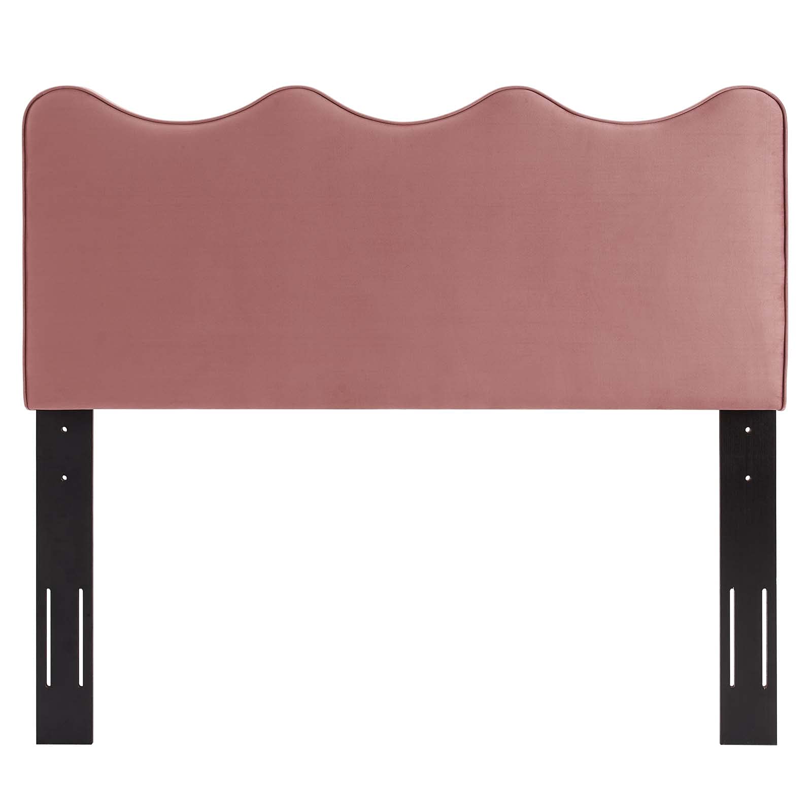 Modway Athena Performance Velvet Twin Headboard - Dusty Rose Upholstered Bed Frame Headboard for Girls Room, Teen Bedroom & Guest Room Decor