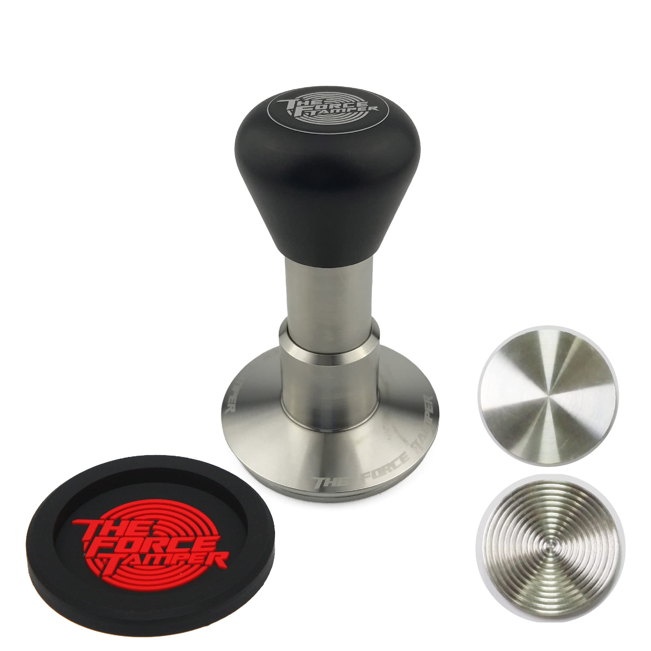 Automatic Coffee Tamper with Adjustable Pressure & Auto-Leveling - Perfect for Espresso, Barista & Home Brewing - The Force Tamper Extend Set (Ideal for Coffee Shops & Home Use)