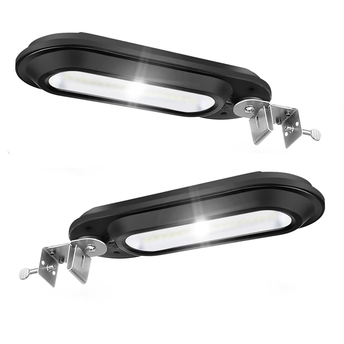 Solar Security Lights 2 Pack, IP65 Waterproof Motion Sensor - for Yard, Deck, Fence