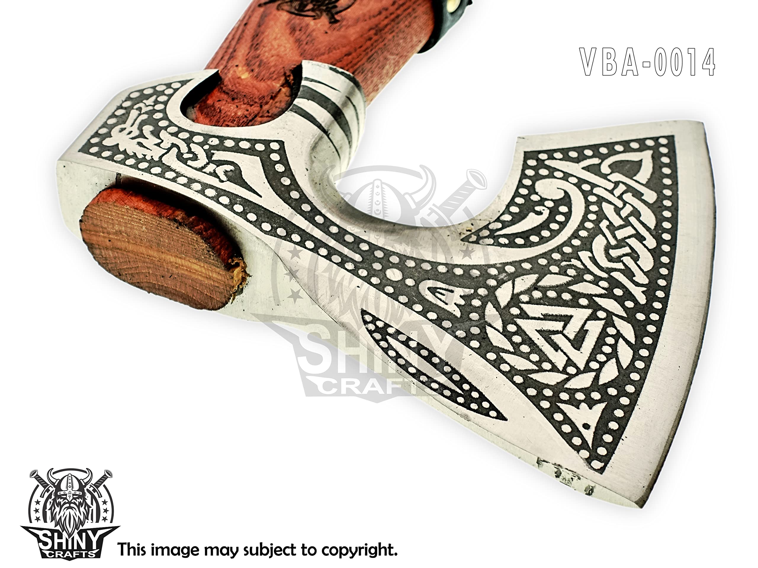 Handmade Viking Bearded Axe with Sheath - Custom Norse Battle Axe for Men - Unique Birthday & Gifts for Him - Perfect for Cosplay, Historical Reenactment & Home Decor