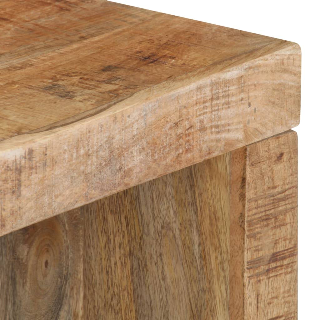 CHARMMA 2-Piece Coffee Table Set - Solid Mango Wood Modern Living Room Furniture for Small Spaces, Home Decor & Apartment Essentials