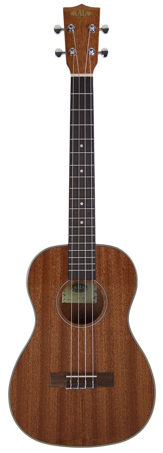 Kala KA-BG Mahogany Baritone Ukulele - Gloss Finish, Natural Wood Tone | Perfect for Beginners, Professionals & Live Performances