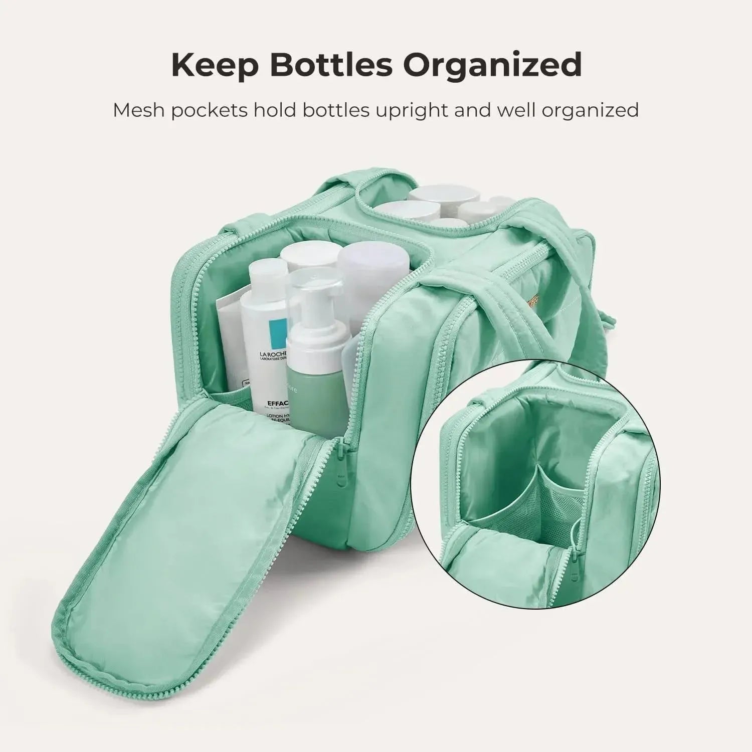 Premium Hanging Toiletry Bag for Travel - Waterproof Cosmetic Organizer with Multiple Pockets - Perfect for Camping, Gym, and Business Trips