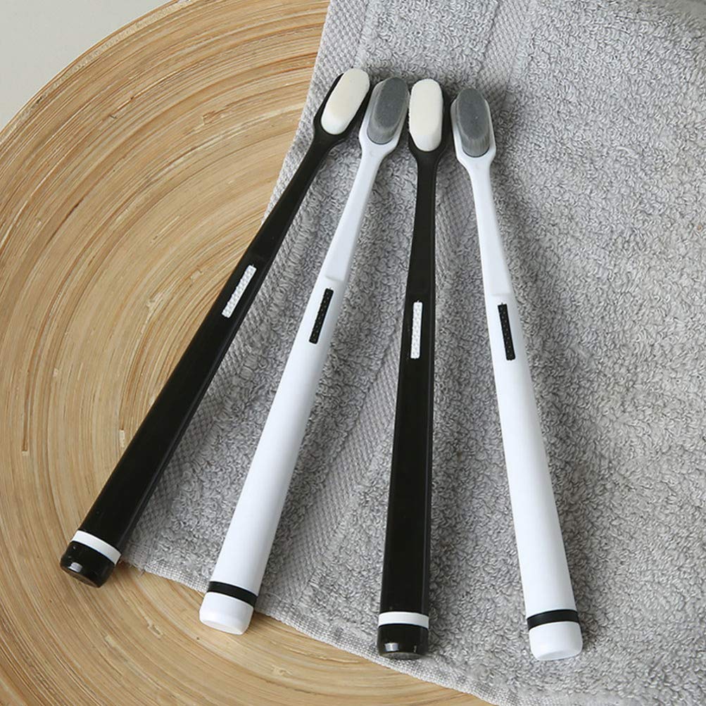 4pcs Portable Hair Toothbrush Set for Deep Teeth Cleaning - Soft Bristles for Sensitive Gums, Postpartum & Maternal Oral Care - Perfect for Travel, Home & Hospital Use