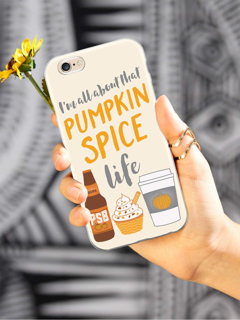 Premium 3D Textured Protective Phone Case for Apple iPhone X/Xs - Inspired Pumpkin Spice Life Design - Shockproof & Slim Fit Cover - Perfect for Daily Use, Travel & Outdoor Activities