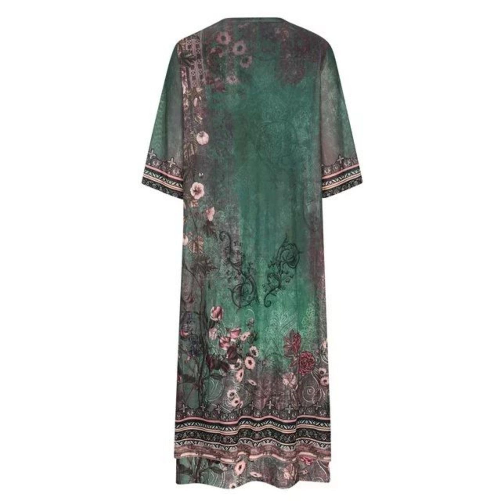 Women's Boho Floral Wedding Guest Midi Dress with Jacket - 2 Piece Set for Summer Cocktail Parties, Garden Weddings & Special Occasions