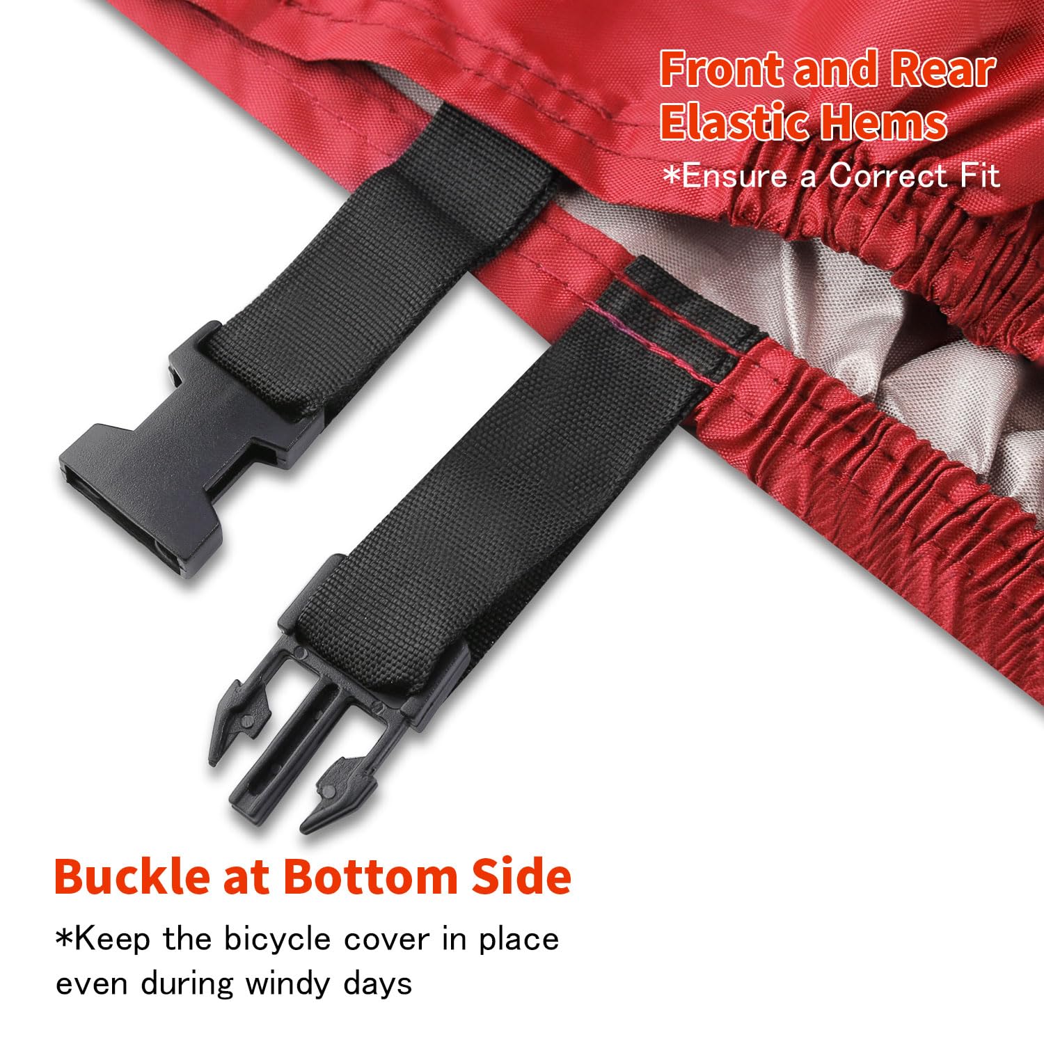 Waterproof Bike Cover for Outdoor Use - Dust, Rain, Snow & UV Protection with Lock Holes & Storage Bag - Fits Mountain, Road & Dirt Bikes - Perfect for Garage Storage, Camping & Commuting