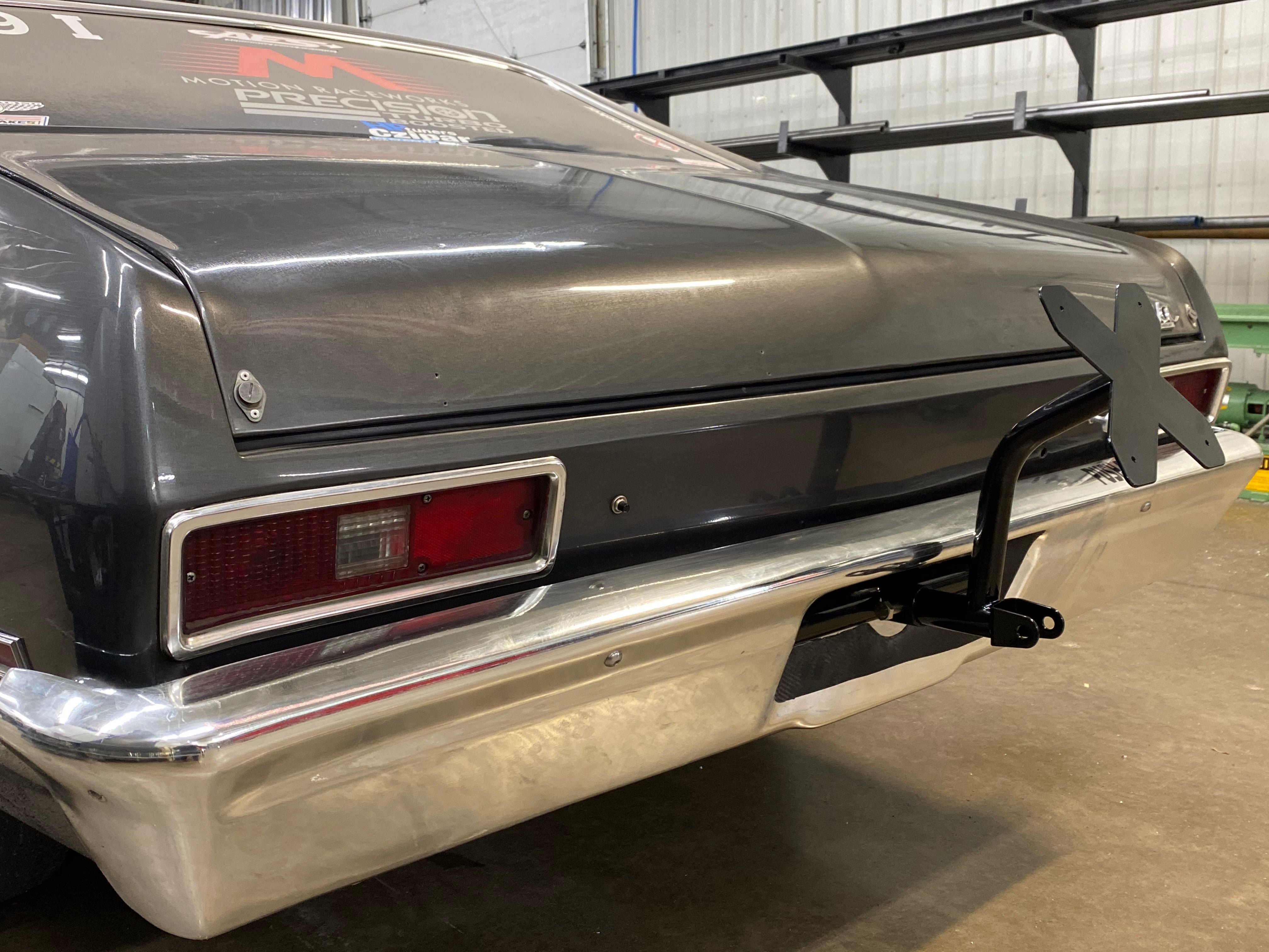 1968-1972 Chevy Nova Bolt-On Parachute Mount with Integrated Bumper Mounting Kit - 14-1120 | Drag Racing & Show Car Accessories for Enhanced Safety & Style