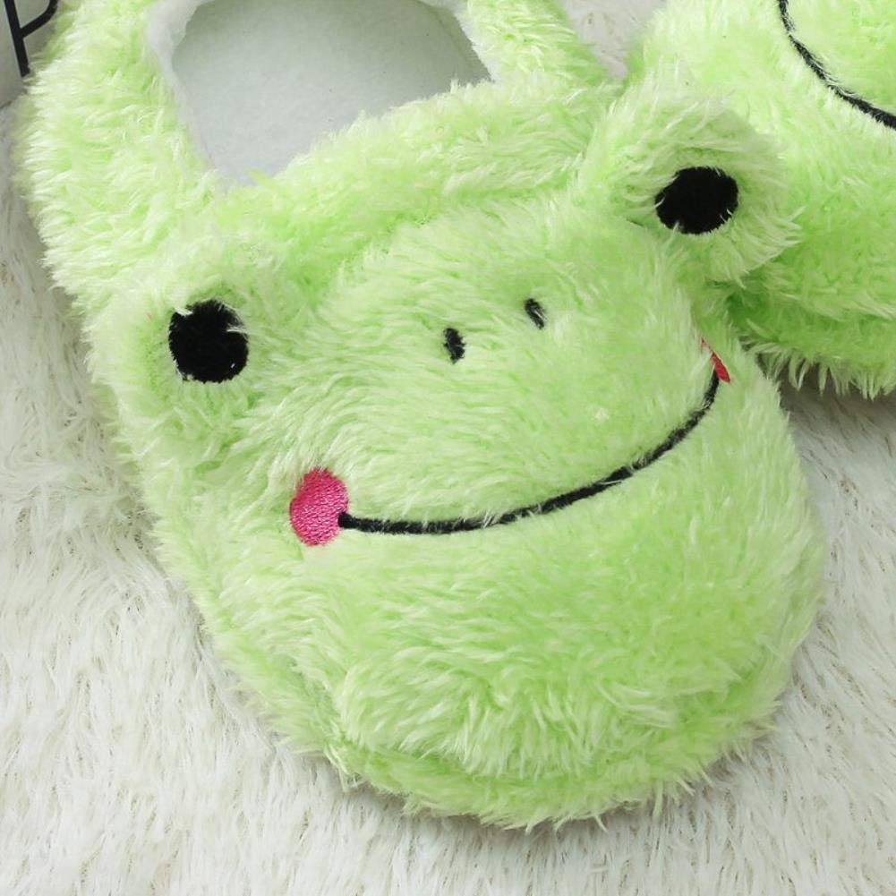 **Adorable Frog Slippers for Toddlers - Warm Winter House Shoes for Boys & Girls - Soft Cotton Indoor Bedroom Slippers - Perfect for Playtime & Cozy Home Wear**