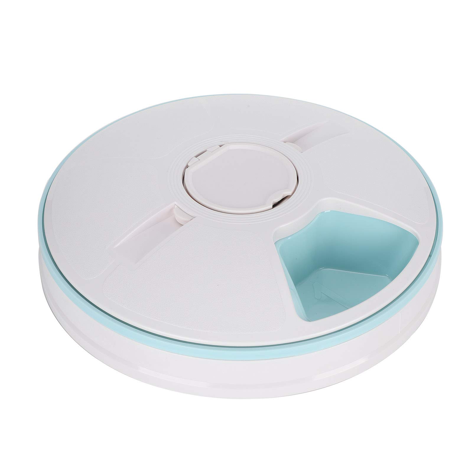 SWOQ Automatic Pet Feeder with Digital Timer - Green Electric Food Dispenser for Cats & Dogs | Perfect for Home, Office & Travel Use
