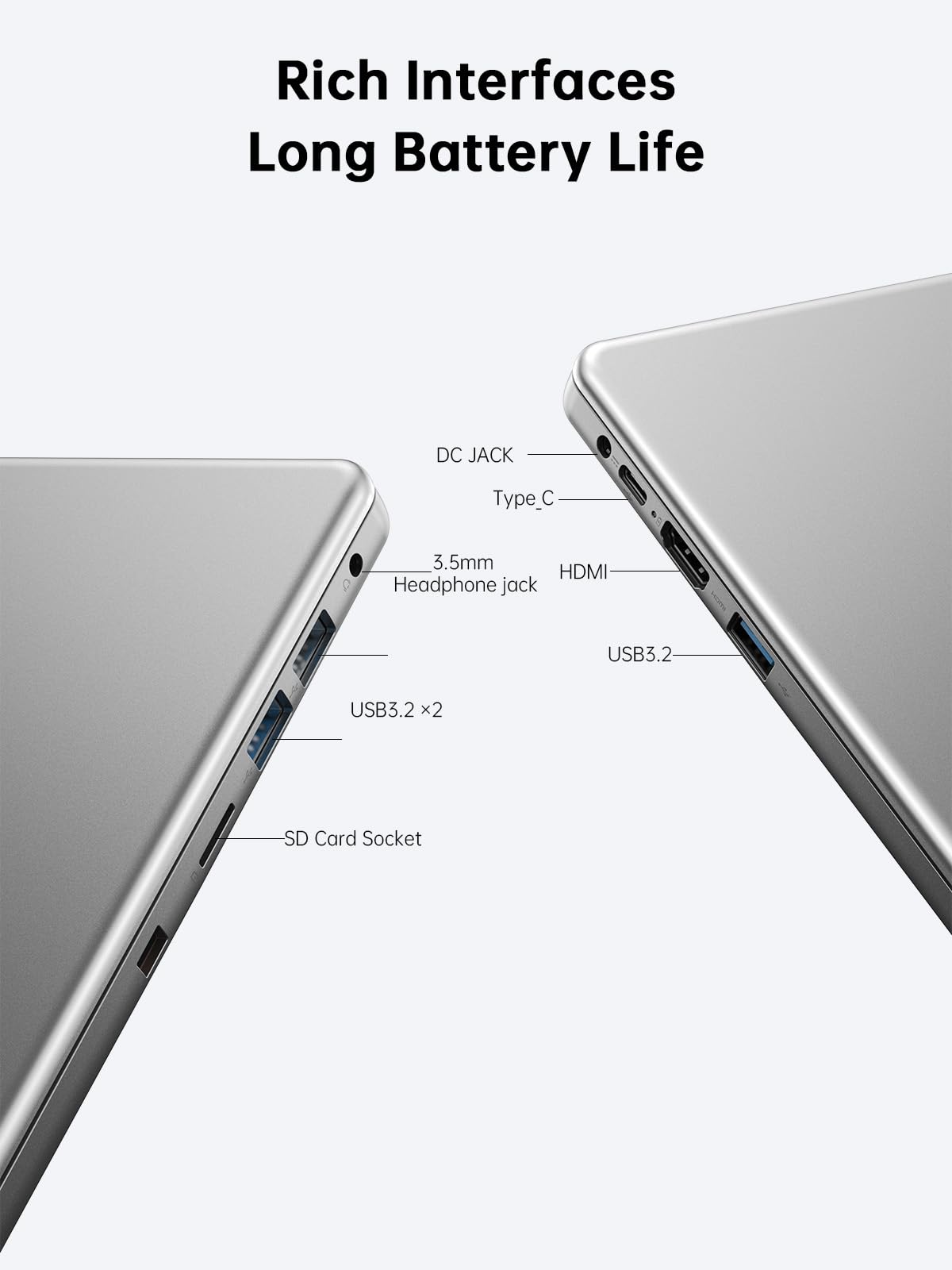 2025 Newest Laptop Computer - Intel Quad-Core Processor (Up to 3.6GHz), 16GB DDR4 RAM, 512GB SSD, 16