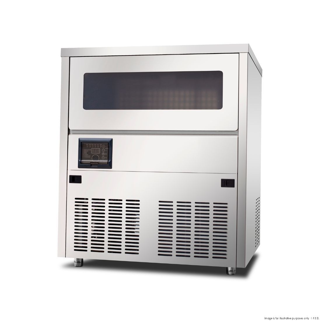 Blizzard Under Bench Ice Maker Air Cooled SN 101B - Commercial Countertop Ice Machine for Bars, Restaurants & Offices - Perfect for Cocktails, Beverages & Food Display