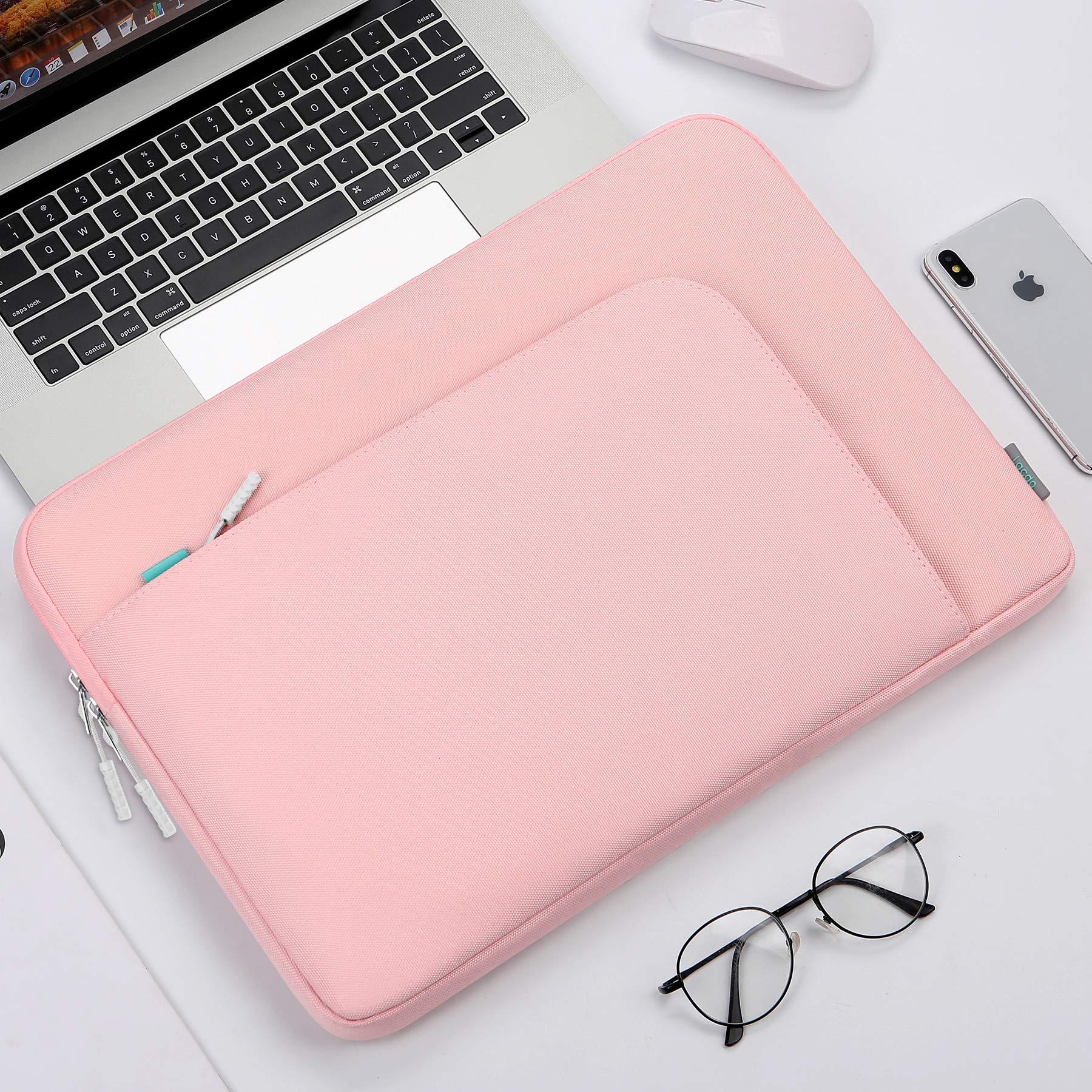 Lacdo 11 inch Water Resistant Laptop Sleeve - Compatible with Chromebook, MacBook Air 11.6
