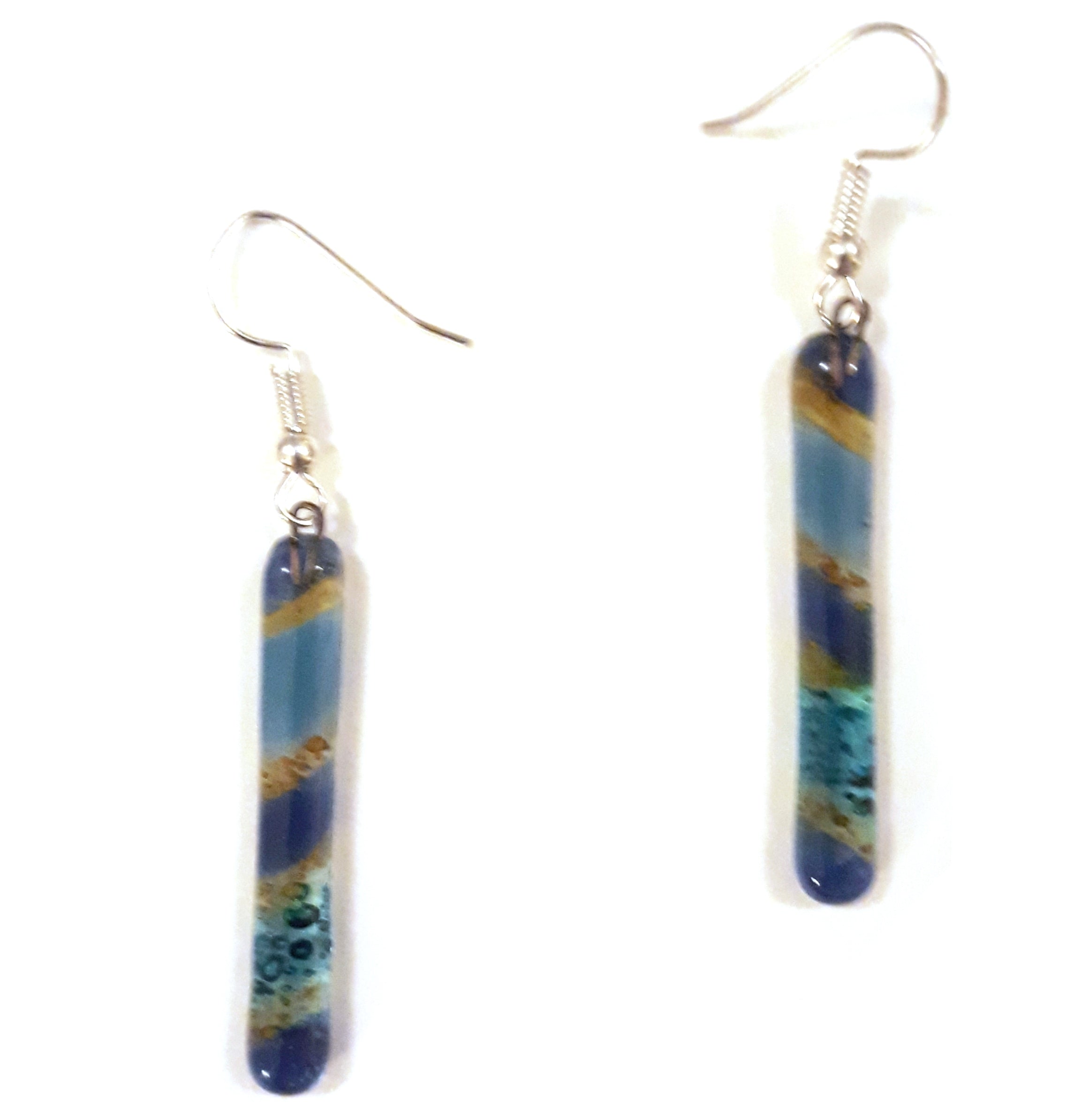 Elegant Glass Earrings with Long Stems - Dainty Bohemian Style Dangle Earrings for Women | Perfect for Weddings, Parties & Everyday Wear