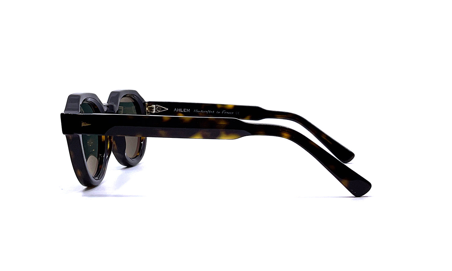 Ahlem Grenelle Sunglasses - Dark Turtle Tortoise Frame with UV Protection - Perfect for Outdoor Activities, Travel, and Fashion Accessories