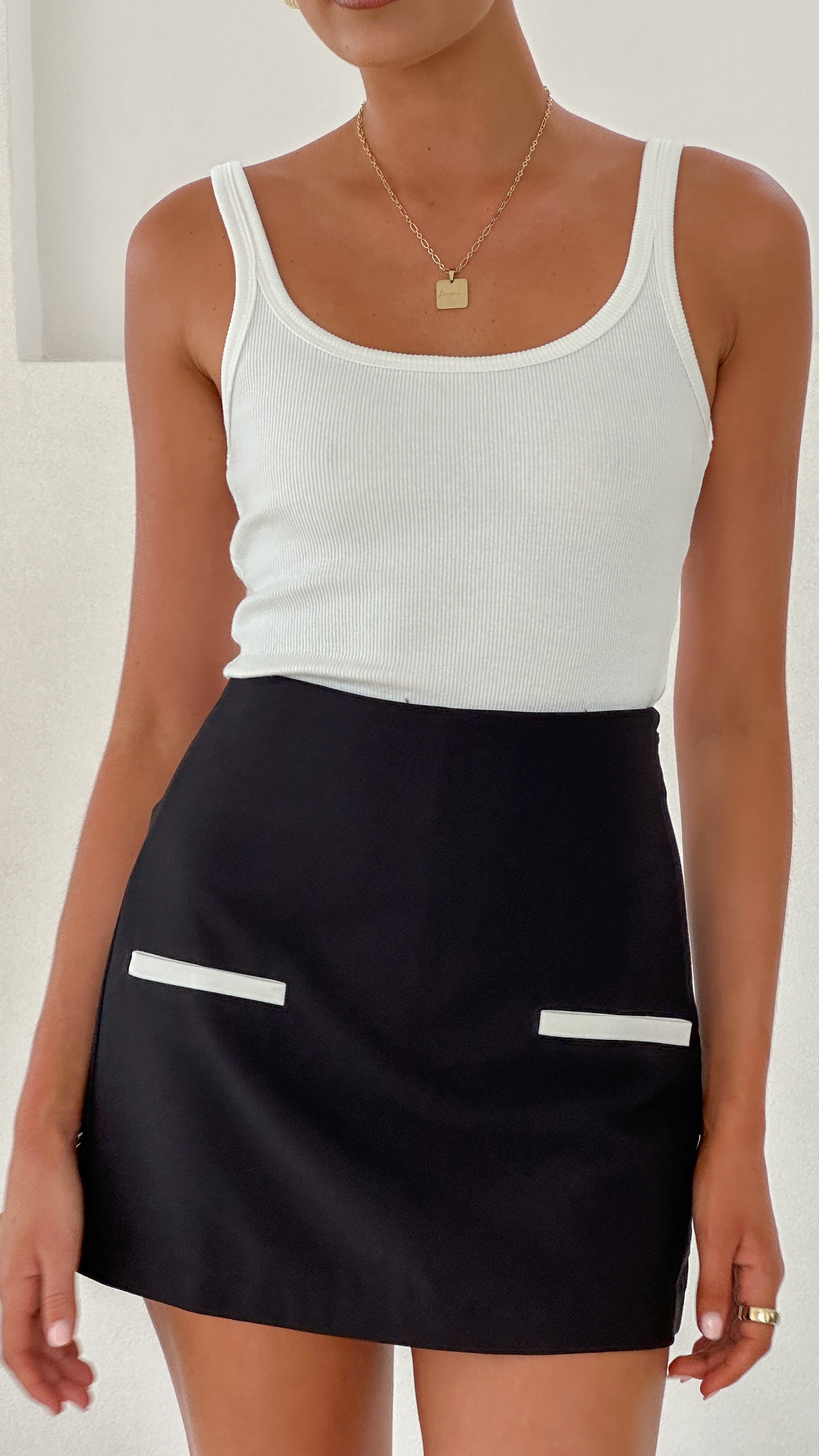 Soft Cotton Ribbed Tank Top for Women - Ivory | Comfortable Casual Wear for Summer & Layering