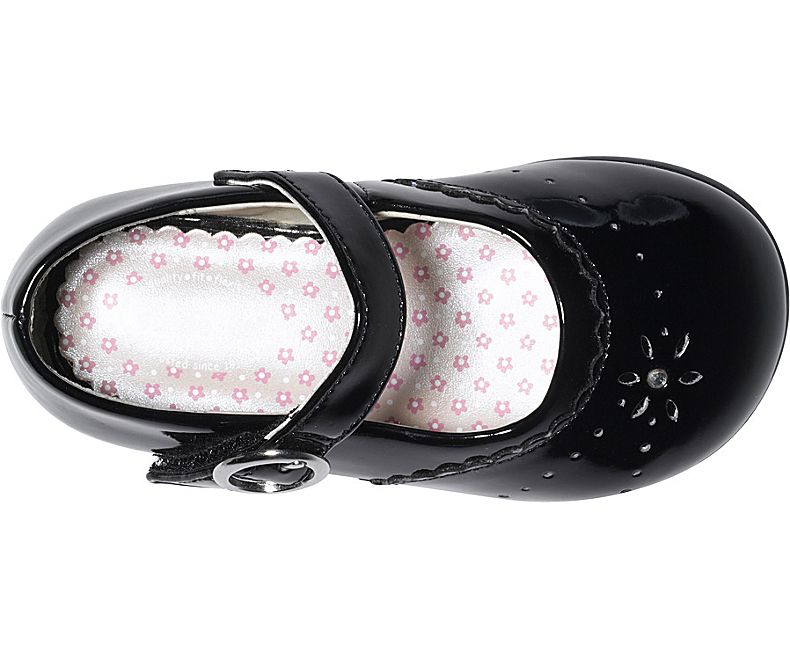 Stride Rite Black Camila Toddler Mary Jane Shoes for Girls - Comfortable First Walking Shoes for Baby & Toddler Girls - Perfect for Special Occasions, Parties & Everyday Wear
