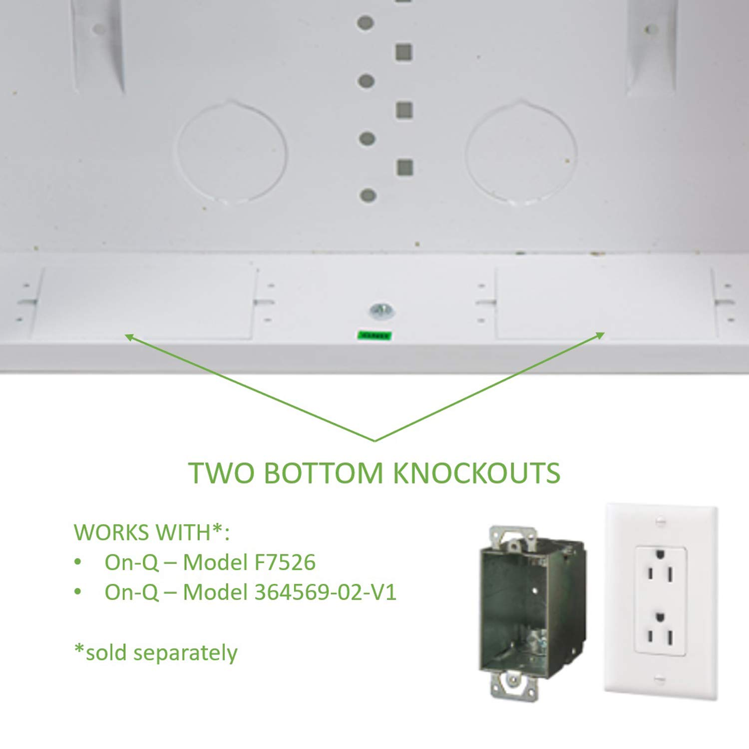 Legrand EN2850 28-Inch Metal Media Enclosure with Hinged Door & Key Lock - Cable Management Box for Hiding Wires & Storing Electronics - Ideal for Home Theater, Office Network & Smart Home Setup