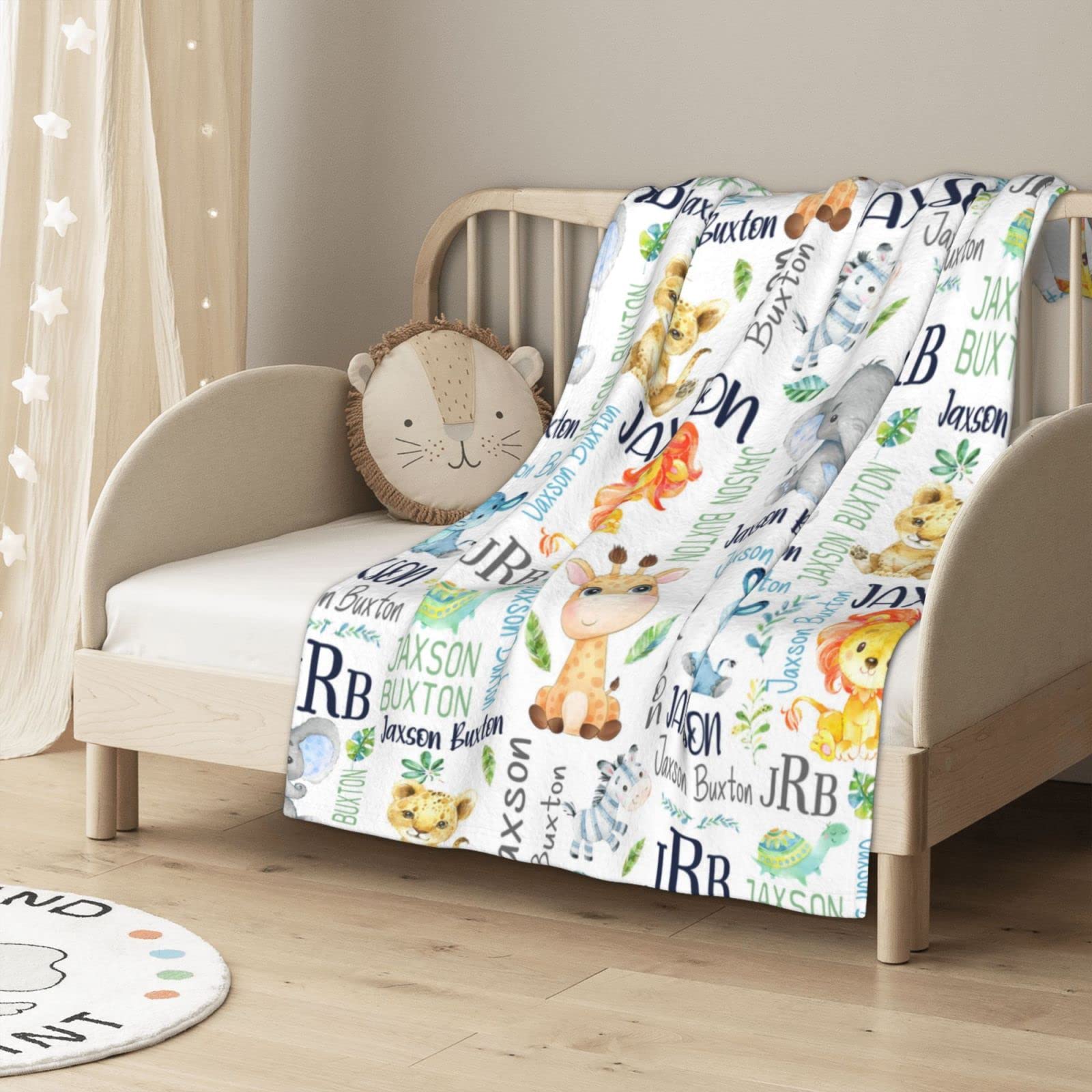 Personalized Baby Blankets for Boys & Girls - Custom Name Blankets for Kids | Soft Nursery Blanket Gift for Newborns & Toddlers - Perfect for Christenings, Birthdays & Baby Showers