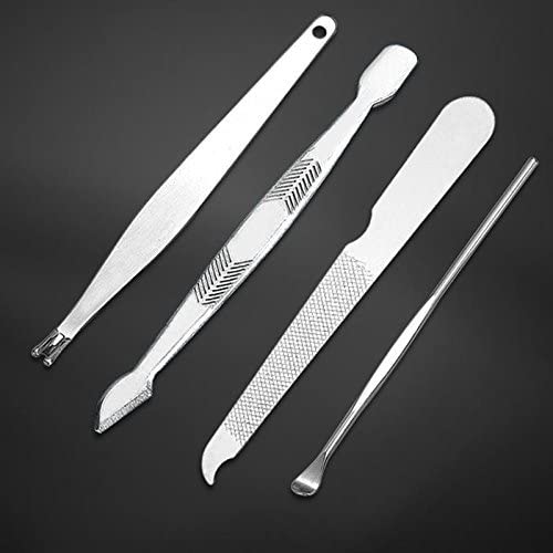 Professional KAYI 12-Piece Manicure & Pedicure Set - Stainless Steel Nail Clippers, Scissors & Grooming Tools with Leather Case - Perfect for Home, Salon & Travel Nail Care