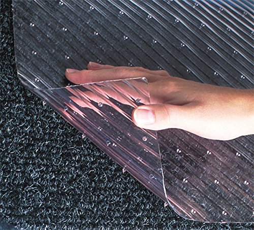 20ft x 27in Clear Vinyl Runner Mat for Carpet Protection - Heavy Duty Floor Cover for High Traffic Areas, Hallways & Stairs | Non-Slip Carpet Shield