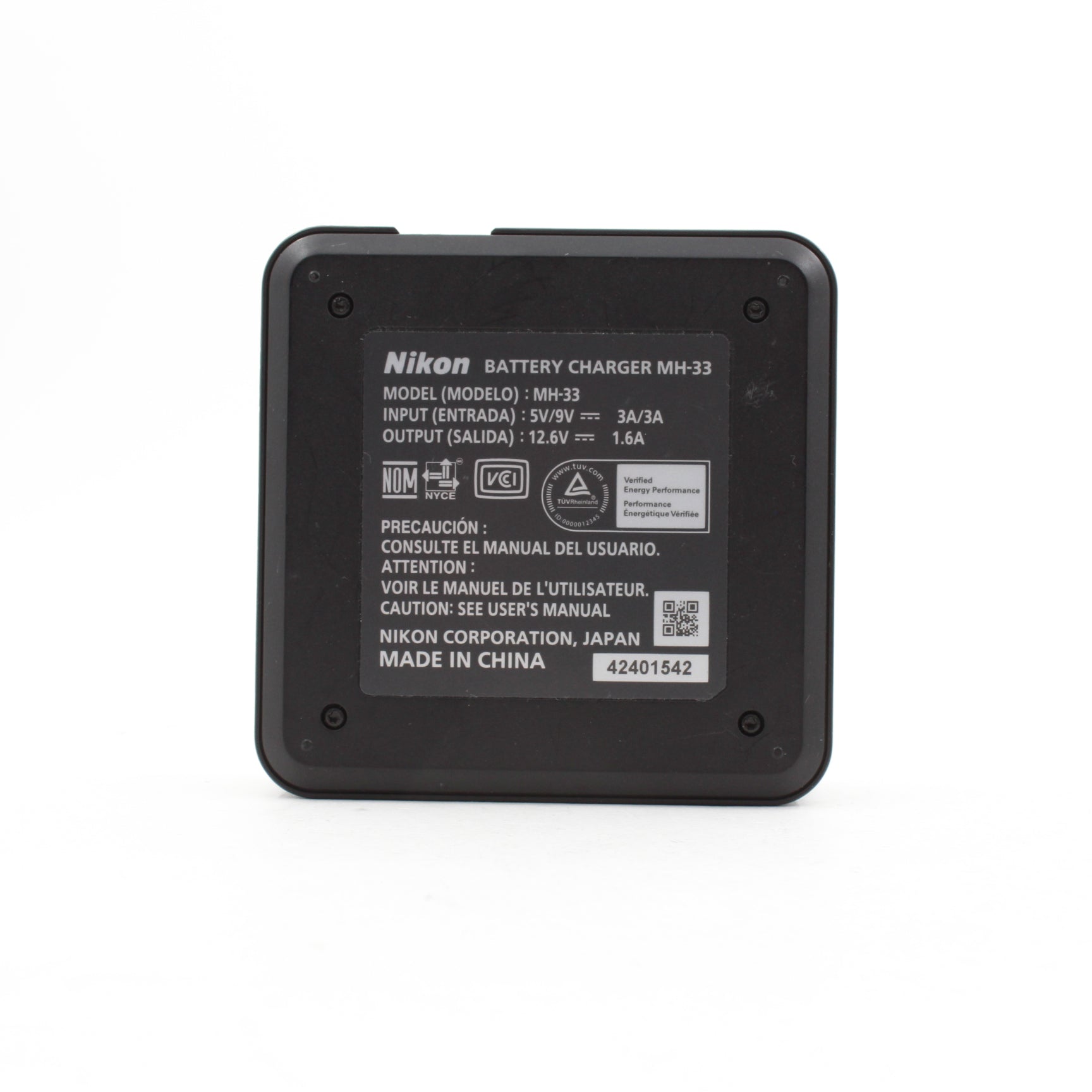 Open Box Fair - Nikon MH-33 Battery Charger for EN-EL18d Battery | Fast Charging for Nikon DSLR Cameras | Perfect for Professional Photography & Travel