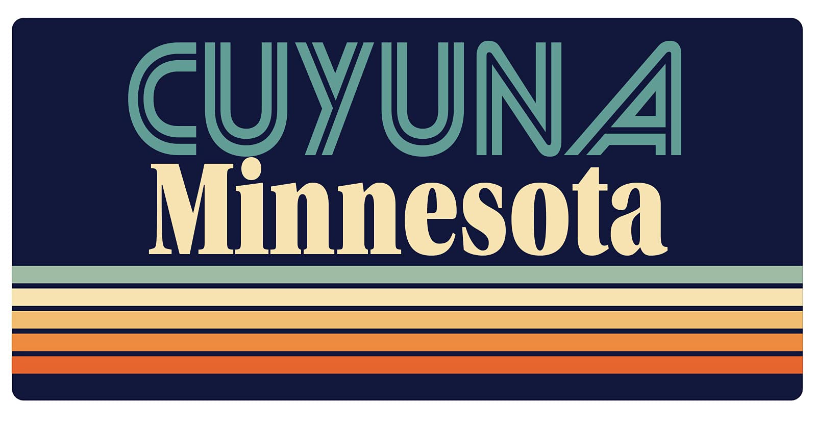 Vintage Cuyuna Minnesota 5 x 2.5-Inch Refrigerator Magnet - Retro Souvenir & Decorative Fridge Accessory for Home, Office, or Travel Memories