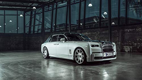 Rolls Royce Wraith Watercolor Art Print - Silver Luxury Car Poster, Minimalist Supercar Wall Decor for Home & Office