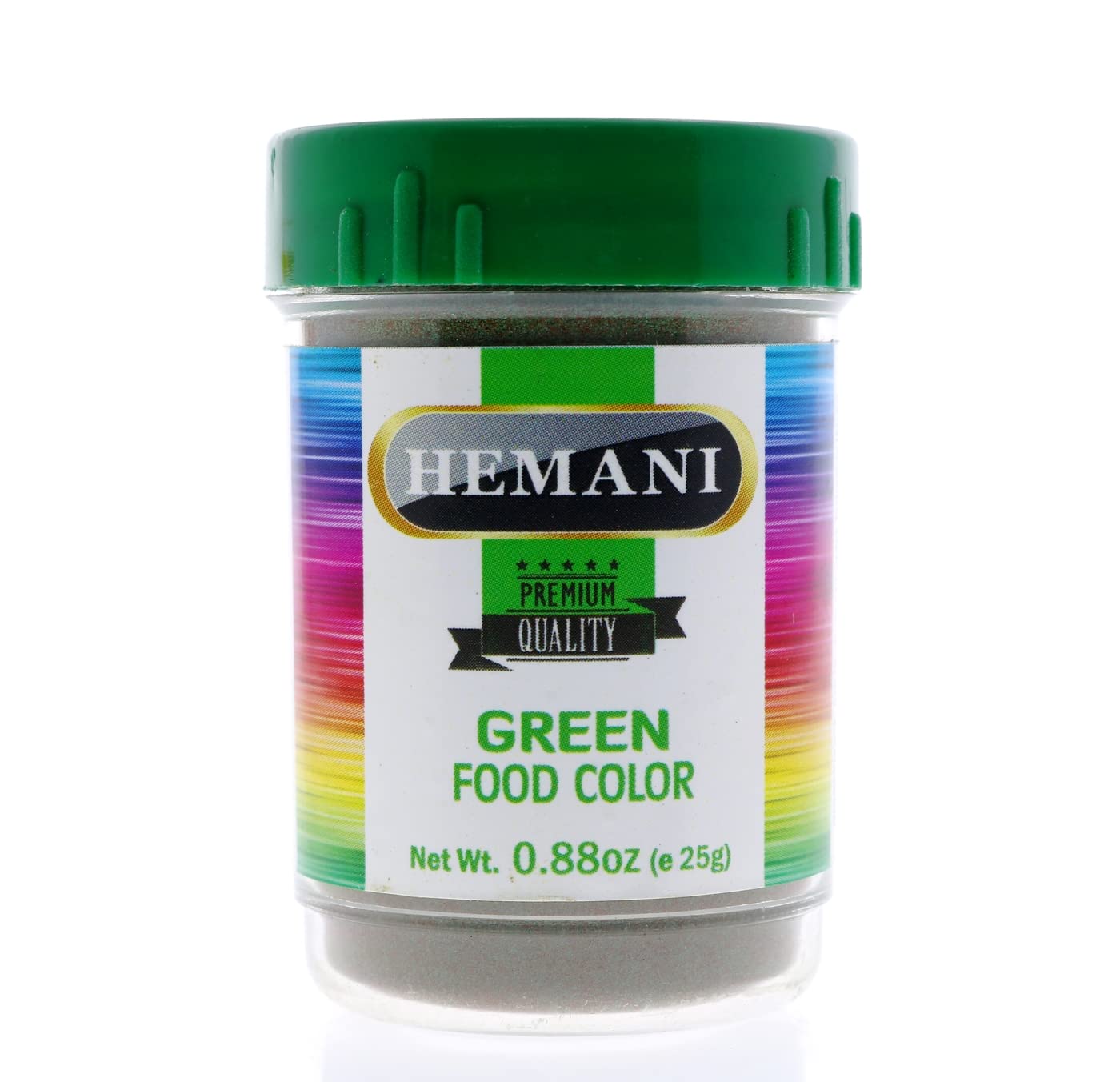 HEMANI Natural Green Food Coloring Powder 0.88oz (25g) - Vegan, Gluten-Free for Baking, Cake Decorating, Icing, Cookies & DIY Crafts - Perfect for St. Patrick's Day, Christmas & Birthday Party Treats