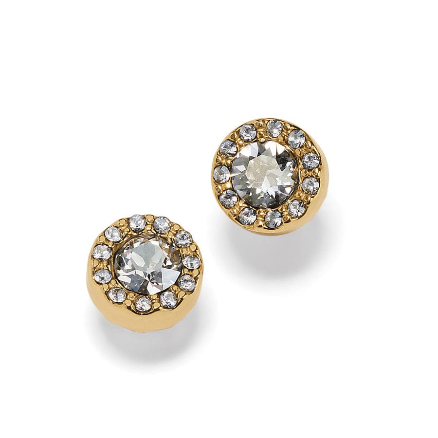 Illumina Solitaire Post Earrings - Elegant Minimalist Stud Earrings for Women, 14K Gold Plated, Hypoallergenic, Perfect for Daily Wear, Gifts & Special Occasions