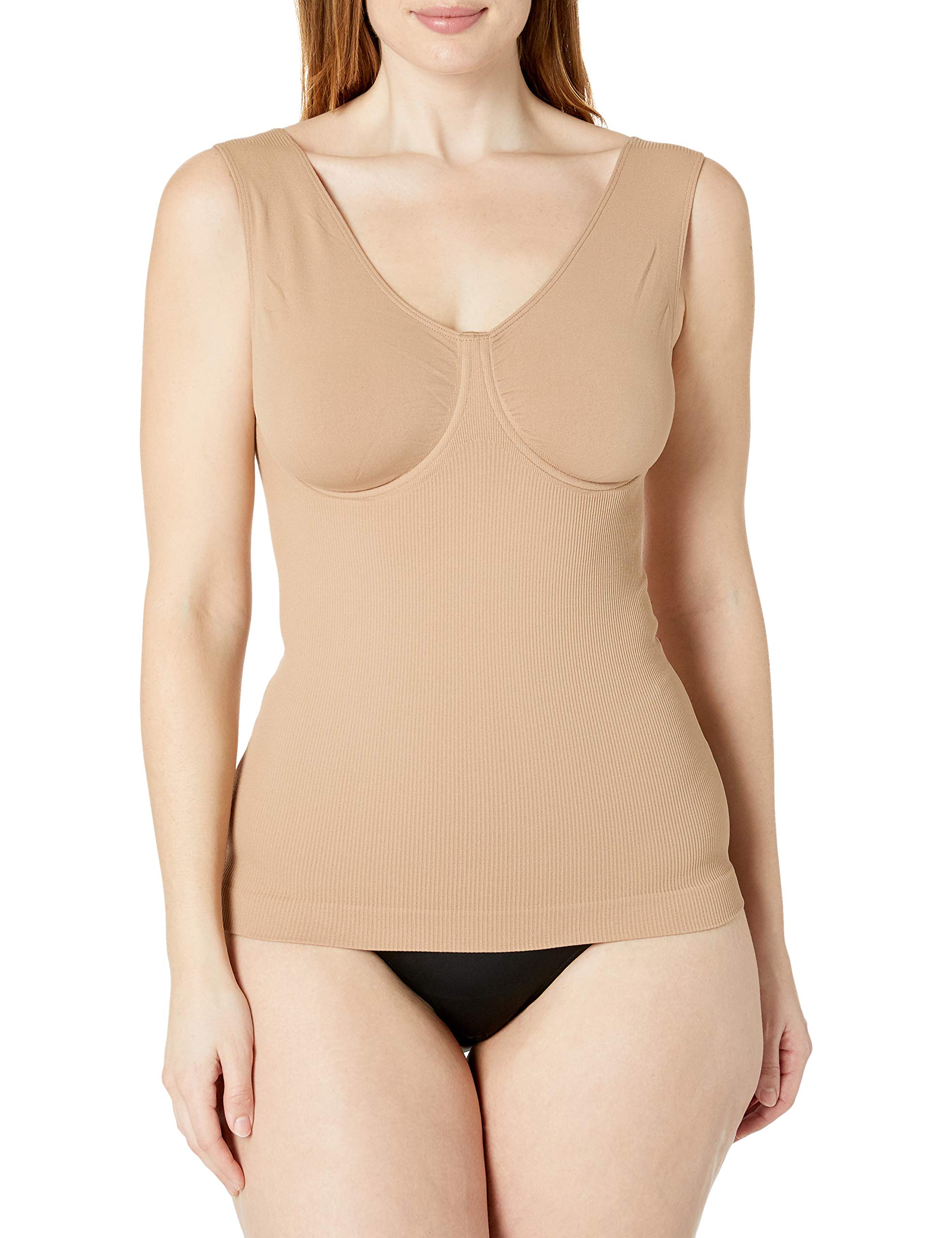 Instant Shaping Women's Seamless Santoni Shaper Camisole with Underwire Molded Cups - Slimming Shapewear for Everyday Wear & Special Occasions