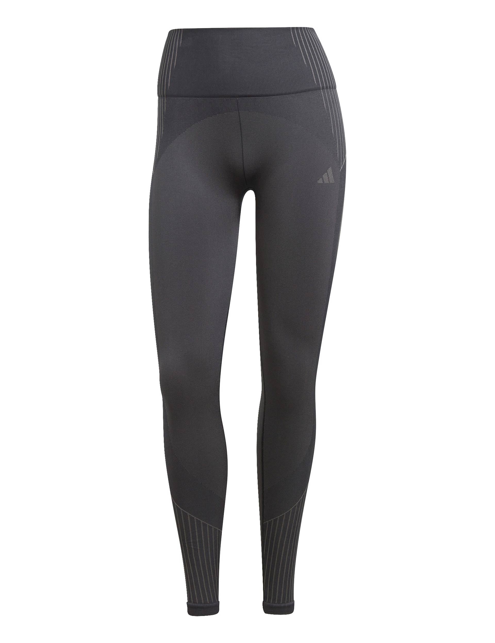 Seamless Branded 7/8 Leggings for Women - High Waist Yoga Pants - Black Workout Leggings for Running, Gym & Lounge