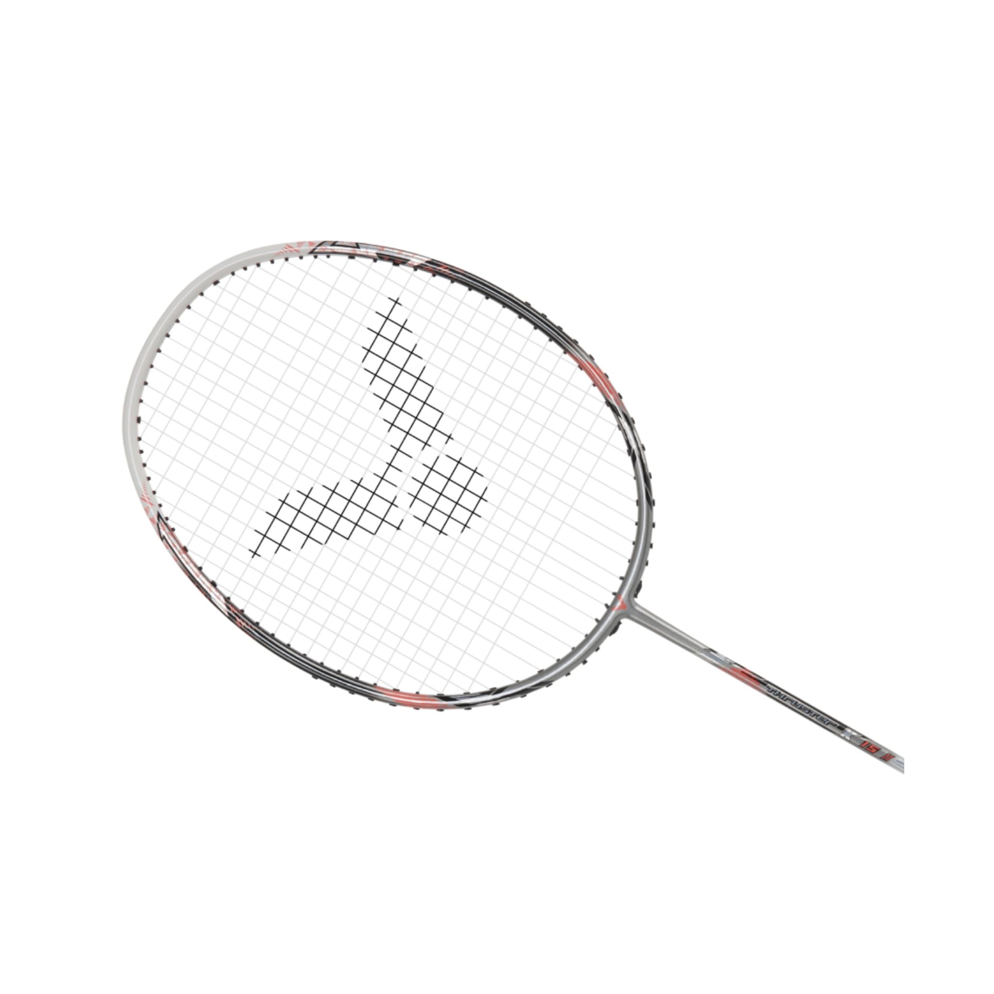 Victor Thruster K 15II H Unstrung Badminton Racket - High Performance Carbon Fiber Shuttlecock Racquet for Professional Players | Perfect for Training & Competitive Matches [Dark Gray] TK 15II H