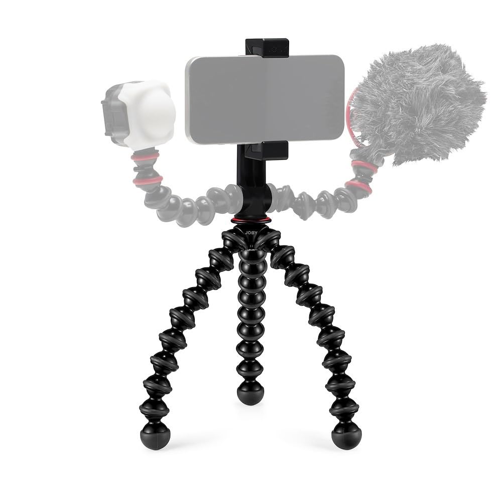 JOBY GripTight GorillaPod Magnetic Phone Stand - Super Fast Charging Magsafe Compatible with iPhone 12/13/14, Flexible Tripod for Vlogging, Desk Accessories & Mobile Photography | Perfect for YouTube Creators, Travel Vloggers & Home Office Setup