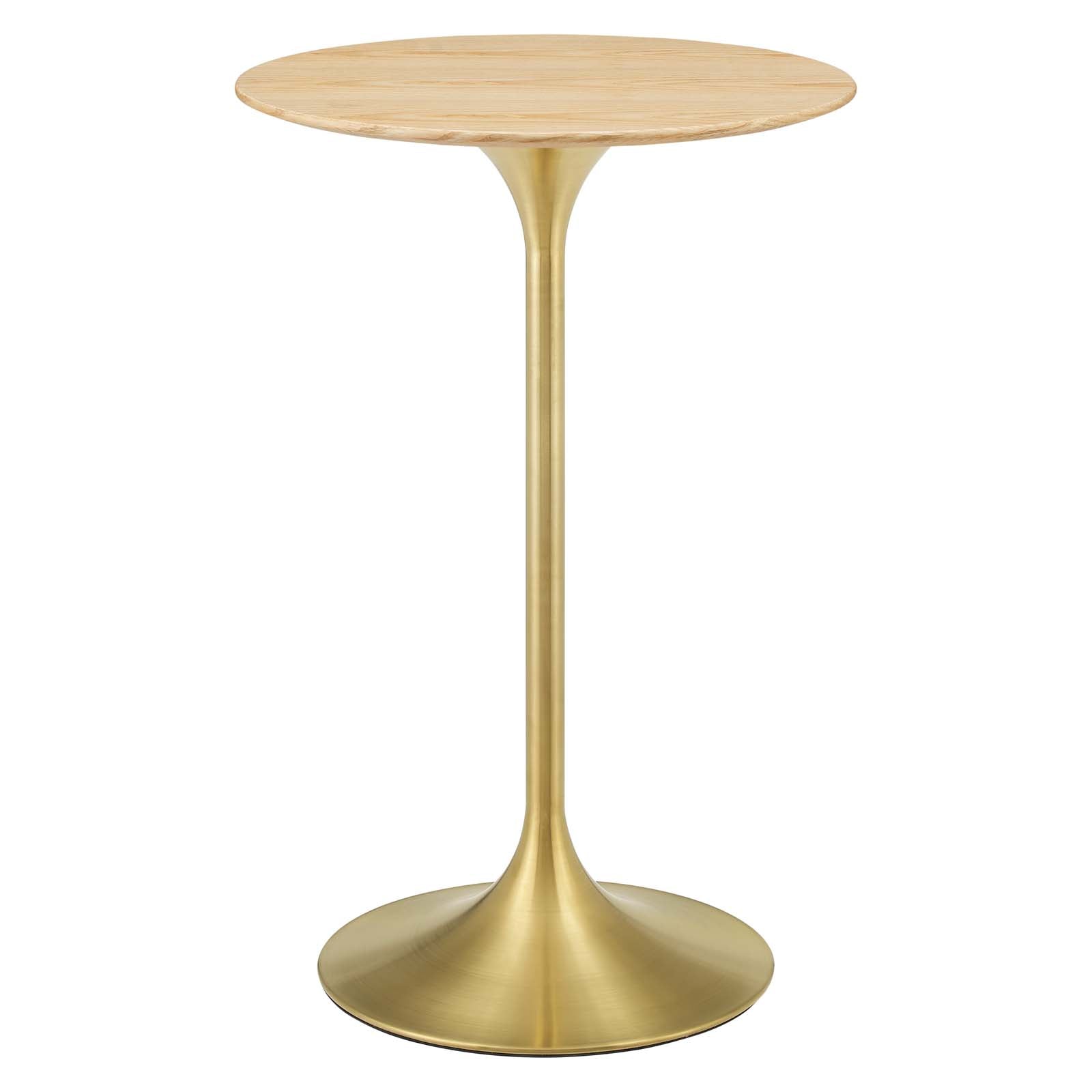 Lippa 28 Inch Wooden Bar Table - Rustic Pub Height Counter Table for Kitchen, Dining Room & Outdoor Patio - Perfect for Entertaining & Small Space Living