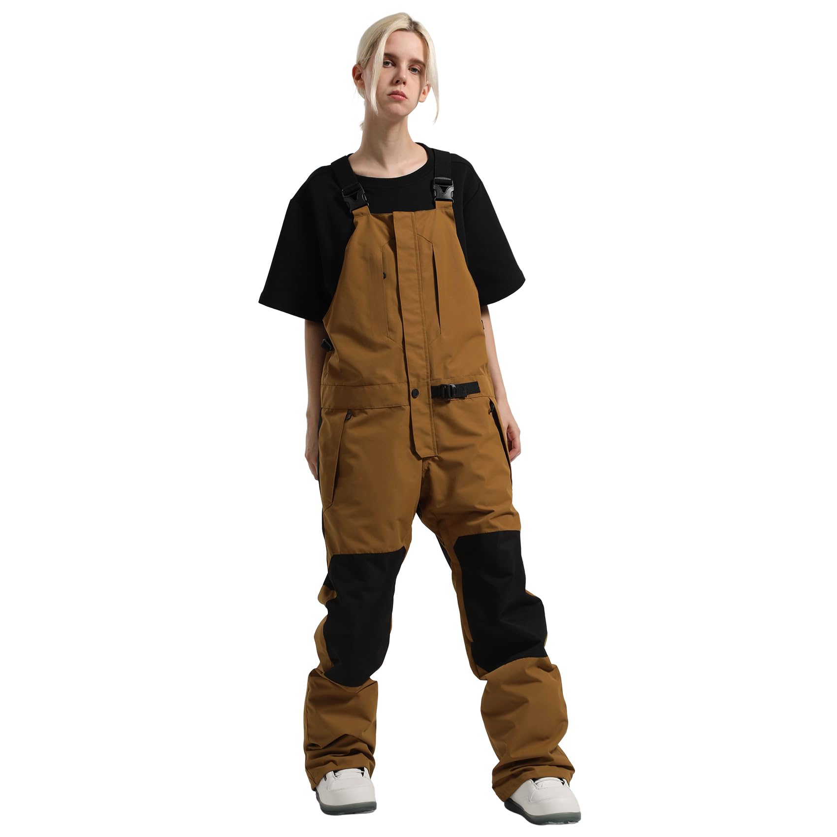 GSOU SNOW Waterproof Insulated Snowboard Bibs for Men & Women - Ski Overalls, Winter Snow Pants for Snowboarding & Cold Weather Activities | Perfect for Skiing, Snowboarding & Outdoor Winter Sports