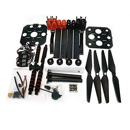 450 4-Rotor Multi-Axis Educational Drone Stand with Tripod & Power System - RC Helicopter Aircraft Parts & Accessories (Black) - Perfect for STEM Learning, Aerial Photography & Drone Training