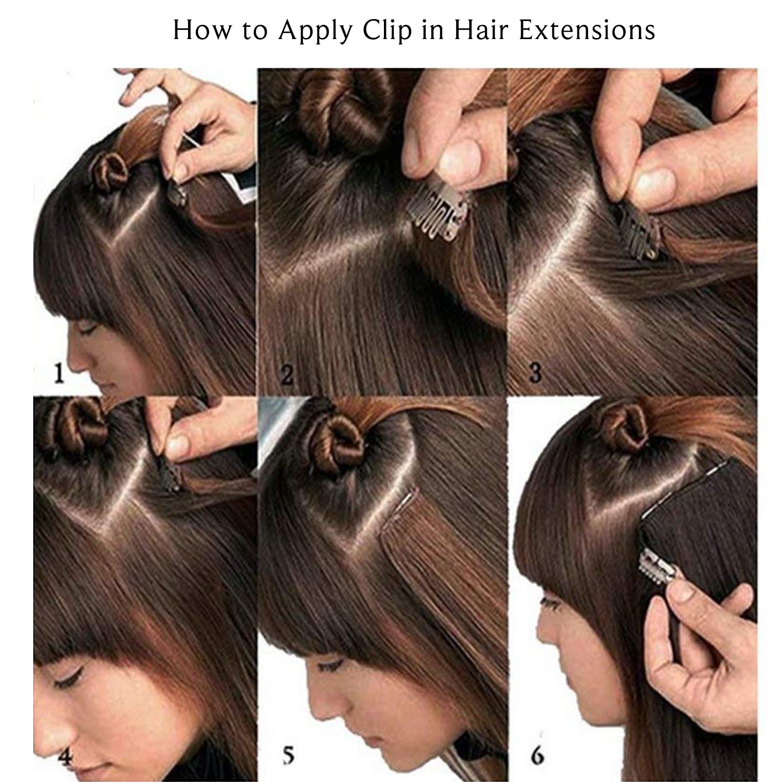 Clip in Hair Extensions 22 Inch - Ombre Brown to Chestnut Brown with Ash Blonde Highlights Balayage - 7pcs 70g Double Weft Straight Remy Human Hair - Natural Looking Hair Extensions for Women - Perfect for Daily Wear, Parties & Special Occasions