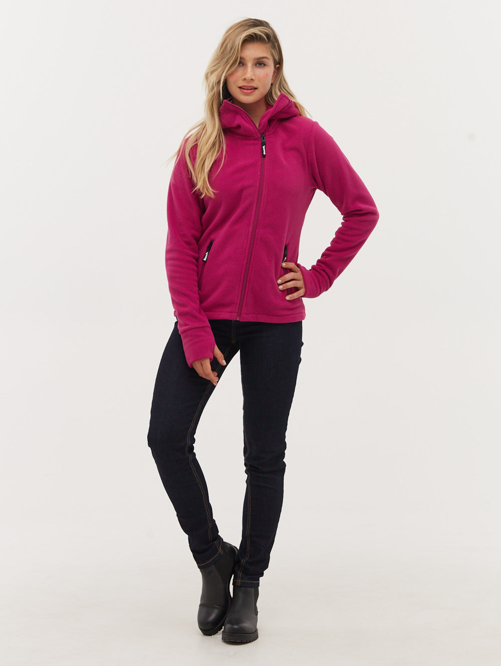 Ninja Microfleece Asymmetric Zip Up Jacket - Lightweight Warm Winter Coat for Men & Women - Perfect for Hiking, Running & Outdoor Activities