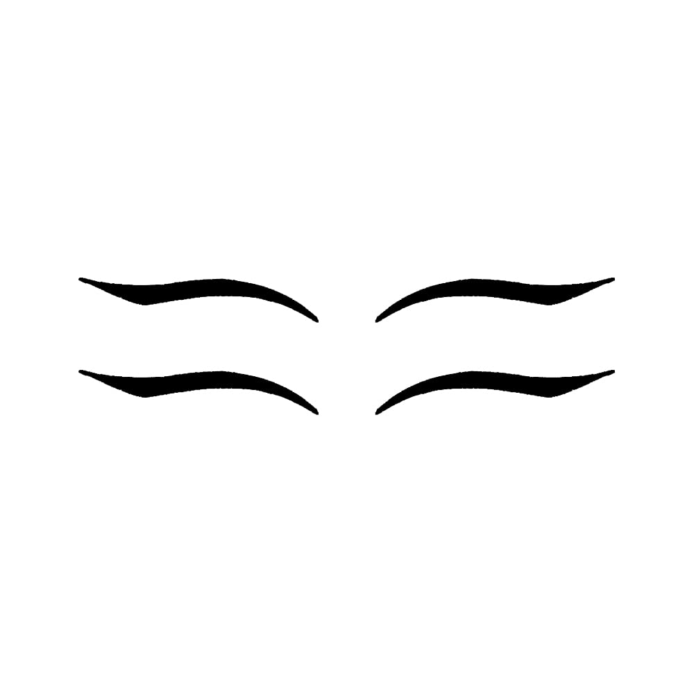 Comet Busters Matte Black Eyeliner Stickers (EL131) - Waterproof Self-Adhesive Eyeliner Tattoos for Perfect Winged Eyeliner Look - Great for Parties, Halloween, Cosplay & Special Occasions