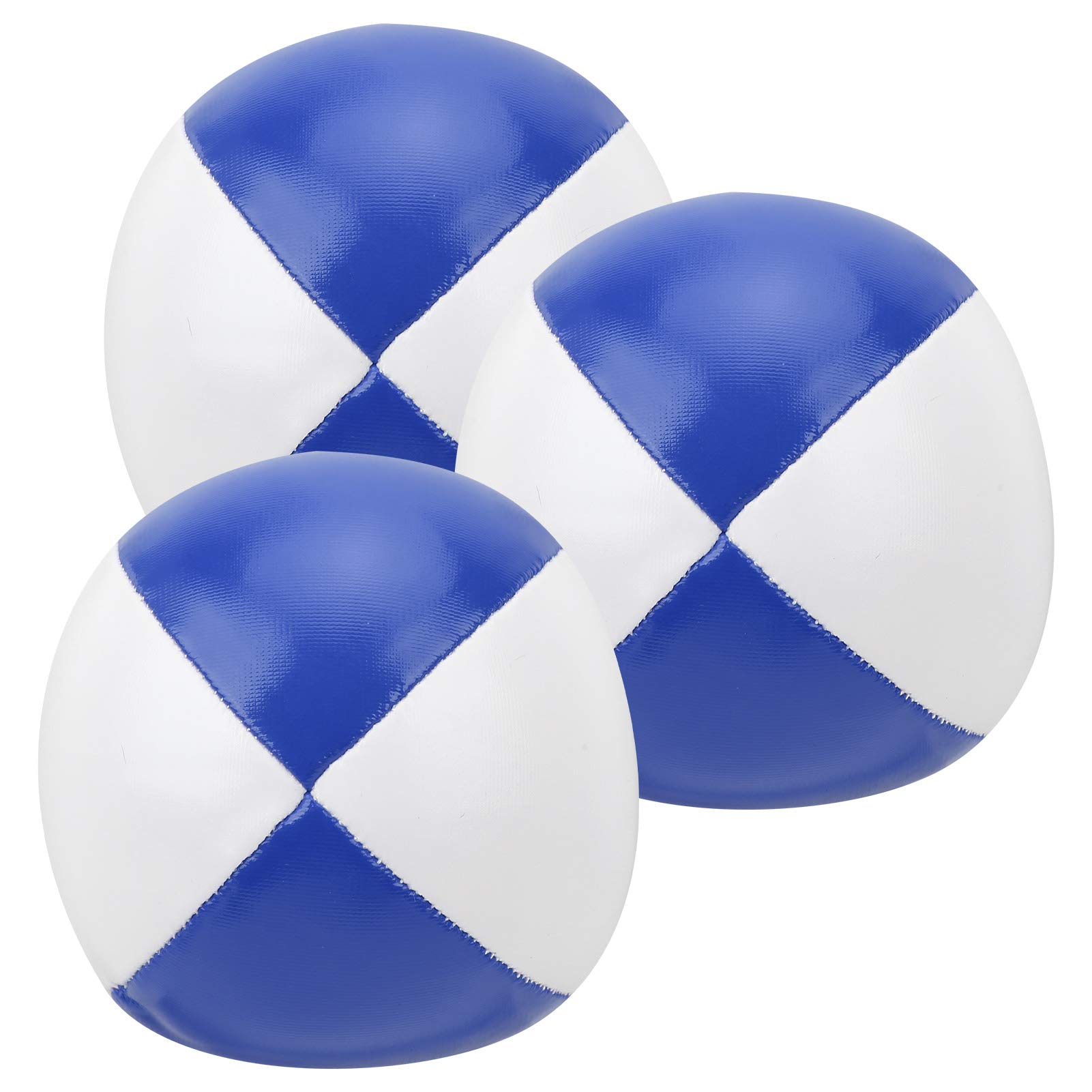 Best Juggling Balls for Beginners & Professionals - Soft Indoor Practice Balls for Office, Home & Entertainment (Blue & White) - Perfect for Stress Relief, Skill Development & Fun Activities