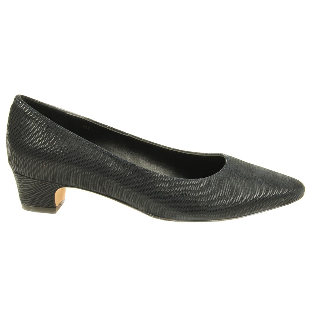 VANELi Women's Pointed Toe Block Heel Pumps - Low Heel Dress Shoes (1-2 Inch) for Office, Party & Casual Wear - Black Comfortable Work Pumps